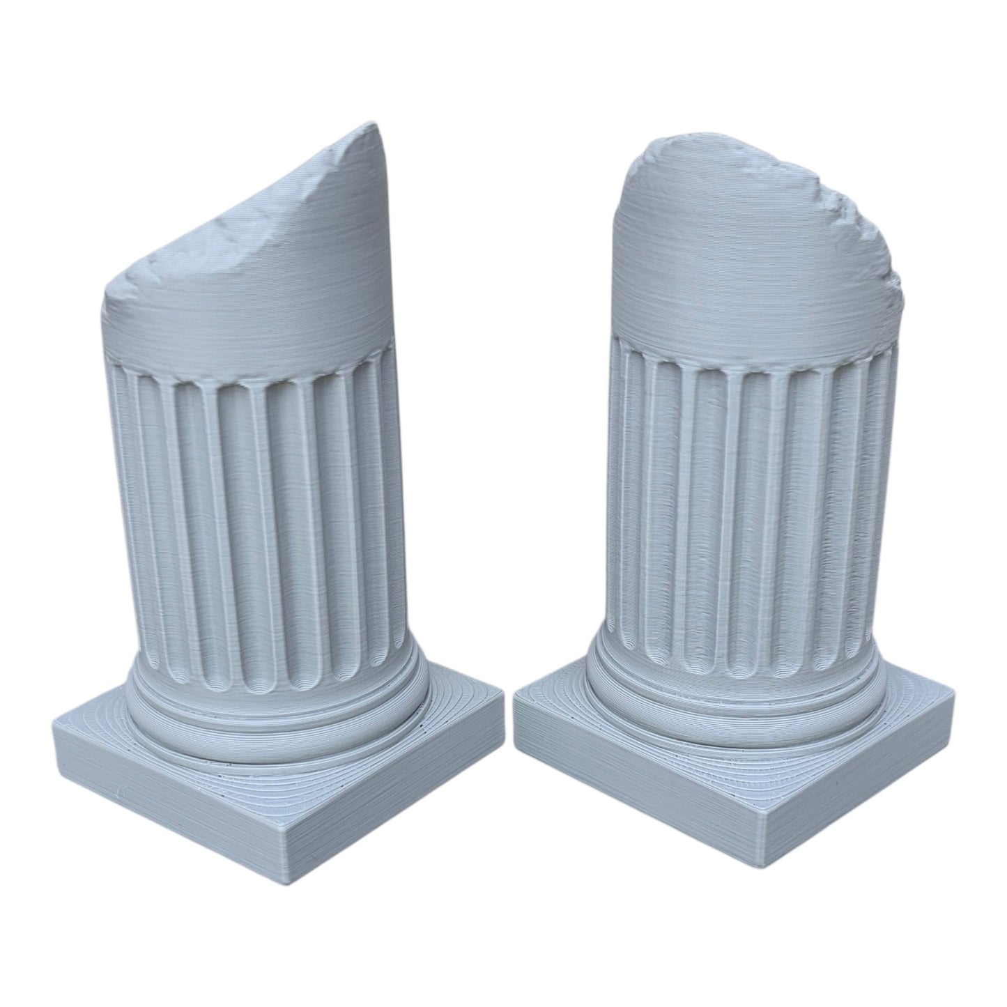Pack of 4 customisable coin display pillars